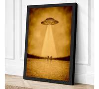 Abduction in the Desert Canvas Wall Art Print 36x24 Inch