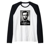 Abe Lincoln Internet Quote Raglan Baseball Tee