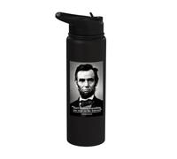 Abe Lincoln Internet Quote Stainless Steel Insulated Water Bottle