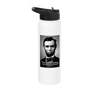 Abe Lincoln Internet Quote Stainless Steel Insulated Water Bottle