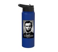 Abe Lincoln Internet Quote Stainless Steel Insulated Water Bottle