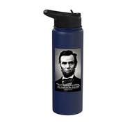 Abe Lincoln Internet Quote Stainless Steel Insulated Water Bottle
