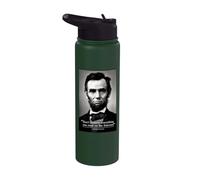 Abe Lincoln Internet Quote Stainless Steel Insulated Water Bottle