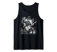 Abe Lincoln Playing Guitar July 4 President Abraham Lincoln Tank Top