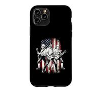 Abe Lincoln Playing Guitar Presidents USA Flag July 4th Case for iPhone 11 Pro