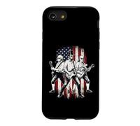 Abe Lincoln Playing Guitar Presidents USA Flag July 4th Case for iPhone SE (2020) / 7/8