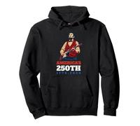 Abe Lincoln Rock Guitar Nation's 250th 1776-2026 Pullover Hoodie