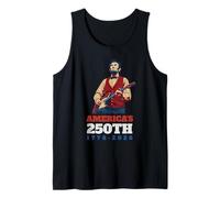 Abe Lincoln Rock Guitar Nation's 250th 1776-2026 Tank Top