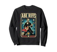 Abe Lincoln Rock Guitar Patriot Sweatshirt