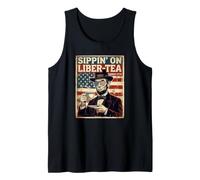 Abe Lincoln Sippin On Liber-Tea Liberty Tank Top