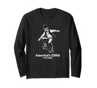 Abe Lincoln Skateboarding America 250th 1776-2026 Vintage Long Sleeve T-Shirt
