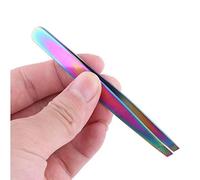 ABE, Rainbow Eyebrow Tweezers Stainless Steel, for Plucking, Eye Brows, Facial Hairs