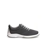 ABEBA 6775 Uni6 Lace-Up Shoes, Knitted Textile, Anthracite, Certified Work Shoe, Size 38