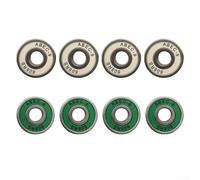 ABEC-9 608RS Skateboard Bearings 8-Pack High Carbon Steel Silent Sealed Design for Longboards Drift Boards Roller Skates Smooth Fast Rolling Outdoor Sports Upgrade Kit