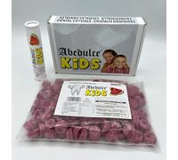 Abedulce Dental Crystals - Xylitol Dental Symbiosis 50/100 Days, Watermelon & Peppermint - For Children's Dental Care - Before Bed Rest - Let Slowly Melt in the Mouth (Watermelon (Red), 50 Days)