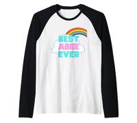 Abee - Best Abee Ever - Rainbow Cute Girl Abee Raglan Baseball Tee