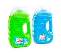 abeec 1.8 Litre Bubble Solution x2 Pack, 2 Bottles of Giant Bubble Mixture - Giant Bubbles - Bubble Solution For Kids - Giant Bubbles For Kids Outdoor - Assorted Colours