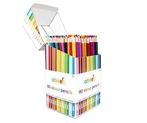 abeec 180 Colouring Pencils | Bulk Coloured Pencil Set | Classroom & School Supplies | Art Pencils for Kids & Adults | Hexagonal Barrel | Pre-Sharpened Drawing & Sketching Pencils
