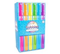 abeec 24 Pack Bubble Swords for Kids | Bubble Wands Multipack with Solution Included | 6 Colours, 118ml Each | Outdoor Toys, Garden Parties, Party Bag Fillers