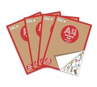 abeec A4 Plain Paper Drawing Pad x4 Pack - 72 Sheet Sketch Book - A4 Drawing Pad - Arts and Craft Scrap Book Essential for Kids Activity Packs - Colouring Books for Children