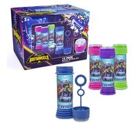 abeec Batwheels Bubbles For Kids, 12 Pack With Bubble Wands & Bubble Solution Included, Perfect Party Bag Fillers For Kids, Features Maze On The Lid For Interactive Fun