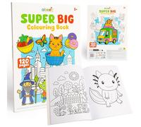 abeec Big Colouring Book for Kids | 120 A4 Pages of Colouring Fun | Bold Outlines for Little Hands | Boys & Girls Activity Book | Birthday Gift, Rainy Day & School Holidays Ages 3+