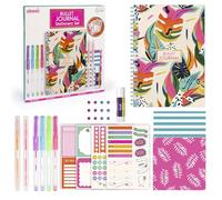 abeec Bullet Journal Stationery Set - Creative Journaling Kit for Girls Ages 6+ - 50-Page Notebook with Gel Pens, Highlighters, Stickers and Accessories - Mindful Scrapbook and Study Gift for Teens