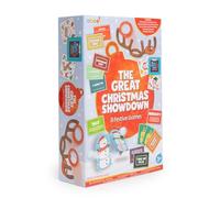 abeec Christmas Games Set - The Great Christmas Showdown - 8 Festive Family Games for Kids & Adults - Reindeer Ring Toss, Snowball Strike, Card Quizzes & Scavenger Hunt - Fun Party Game Night Box