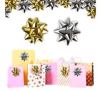Abeec Christmas Jingle AMZ-0914 24-Large Silver and Gold Bows
