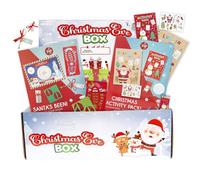 abeec Christmas Magic Box - Santa’s Visit Kit with Christmas Eve Box, Santa’s Been Set & Activity Pack - Fun Decorations, Crafts & Storage for Kids’ Festive Surprises