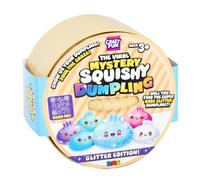 abeec Crazy Fun RMS Giant Mystery Squishy Dumpling, 17cm Glitter Big Bao Bun, Slow-Rise Blind Box Fidget Toy in Giant Steamer Tub, 7 Designs to Collect, Find the Super Rare Glitter Bao, Age 3+