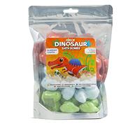 abeec Dinosaur Bath Bombs - Bath Bomb Set in Colours: Red, Green and White - 10 Bath Bombs for Kids - Fizzy Bubble Bath Sets for Children’s Gifts - Bubble Bath