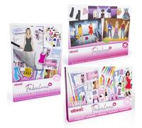 abeec Fashion Designer Bundle for Girls | Creative Art & Craft Set | Includes Fashion Tracing Book, Sticker Book & Designer Kit | Gifts for 9, 10, 11 Year Old Girls | Arts & Crafts, Girls Activity Set
