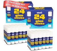 abeec Glue Sticks Bulk Pack 48 x 10g - 2 Pack School Glue Sticks for Classroom Supplies and Office | Non-Toxic Washable Paper Glue | Nursery and Craft Essentials | Value Multipack