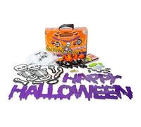 Abeec Halloween Decorations - Outdoor Party Decorations - Includes Halloween Bunting, Balloons, Spider Web & More