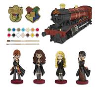 abeec Harry Potter DIY Model Paint Set | Hogwarts Express & Character Figures | 7-Piece Arts & Crafts Kit with 14 Paints, Brushes & Stickers | Magical Gift for Kids & Collectors