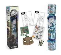 abeec Jurassic World Giant Christmas Cracker - 48cm Cracker with Stickers, Crayons, Colouring Sheets, and Puzzle - Perfect for Boys and Girls