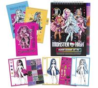 abeec Monster High Fashion Designer Art Pad - Monster High Dolls Art Pad - Contains Designer Pages and Stickers - Stocking fillers for Girls - 6 Year Old Girl Gifts