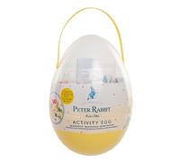 abeec Peter Rabbit Activity Egg Reusable Craft Kit for Toddlers Easter Colouring Stickers Stamps Gift for Ages 3+ Egg Hunt Arts Crafts UKCA CE