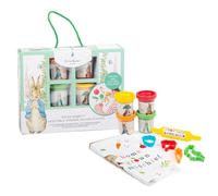 abeec Peter Rabbit Vegetable Garden Dough Playset - Sensory Play Dough Kit for Toddlers and Kids, Creative Craft Toy for Easter Gifts, Mess-Conscious Play, Officially Licensed