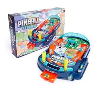 abeec Pinball Stadium Game for Kids - Tabletop Arcade Toy with Sports Theme - Mini Pinball Machine for Boys and Girls Age 3+ - Fun Indoor Family Game with 8 Balls and Sticker Sheet - Sports Gift for K