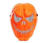abeec Pumpkin Halloween Mask - Spooky Face Disguise for Kids & Adults - Transform Your Trick or Treat Outfit - Lightweight Plastic with Mesh Eyes - Safe, Durable & Perfect for Halloween Parties