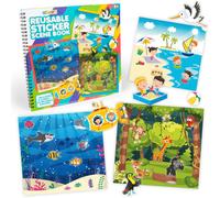 Abeec Reusable Sticker Scene Book Kids Activity Book