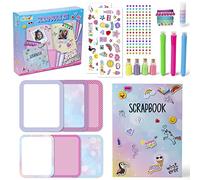 abeec Scrapbook Kit - Scrapbook Accessories Kit Containing Stickers, Glitter, Gems, Ribbon Scrapbook Paper and More - Craft Kits for Kids 5+ with Scrapbook Supplies