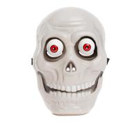 abeec Skeleton Halloween Mask - Scary Skull Disguise for Kids & Adults - Transform Your Halloween Costume - Lightweight Plastic with Mesh Eyes - Durable, Reusable & Party Ready
