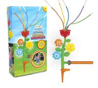 abeec Splash Flower Sprinkler | Garden Water Toy for Kids | 30cm Tall Summer Outdoor Play Equipment with Spinning Flowers & Flexible Tubes | Just Connect & Spray | Age 18m+