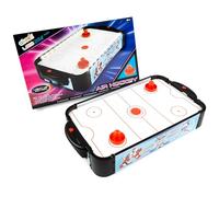 abeec Tabletop Air Hockey Game - LED Light-Up Air Hockey Table for Kids & Adults - Compact & Portable Set with 2 Pushers & 2 Pucks - Family Fun & Arcade Thrills
