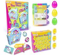 abeec Ultimate Easter Egg Hunt Bundle | Complete Easter Game Kit with 24 Fillable Plastic Eggs, 24 Mini Easter Chicks & Clue-Based Hunt Kit