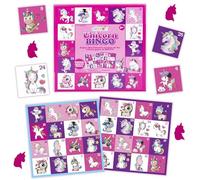 abeec Unicorn Bingo Game - Magical Kids Board Game Age 5+ - Includes Bingo Boards, Call Out Cards, Counters & Storage Bag - Fun Unicorn Birthday Party Game
