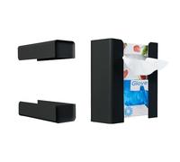 ABEETE Modular Magnetic Glove Dispenser Tissue Box Holder - Freely Combinable Organizer for Kitchen, Fridge, Garage, Laundry Room - Detachable Design for Versatile Storage (Black)